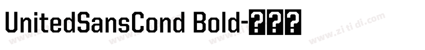 UnitedSansCond Bold字体转换